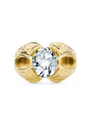 Aur galben 14K Zircon Inel Stil Vintage vrc135y
